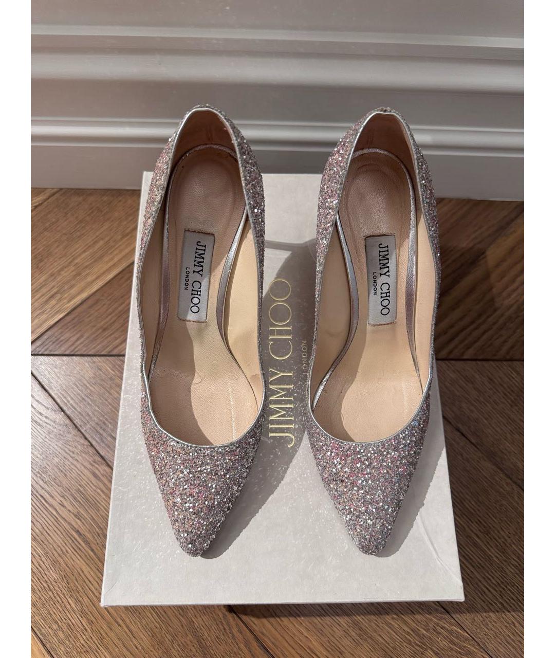 JIMMY CHOO Розовые кожаные туфли, фото 3
