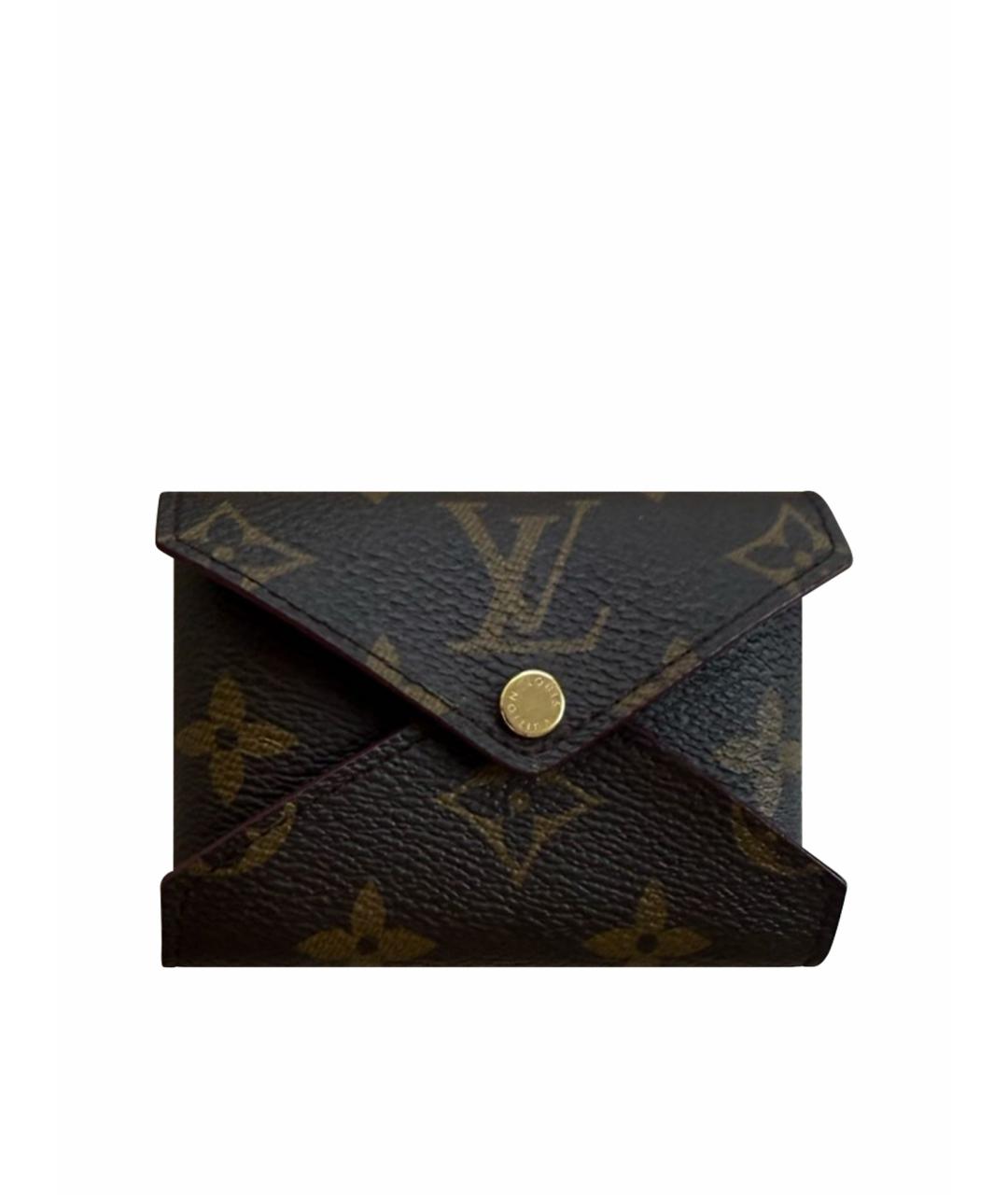 LOUIS VUITTON Коричневый кошелек, фото 9