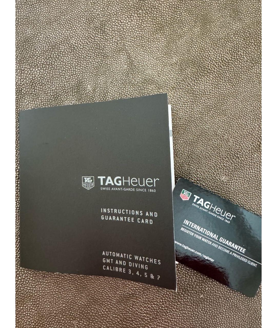 TAG HEUER Синие стальные часы, фото 4