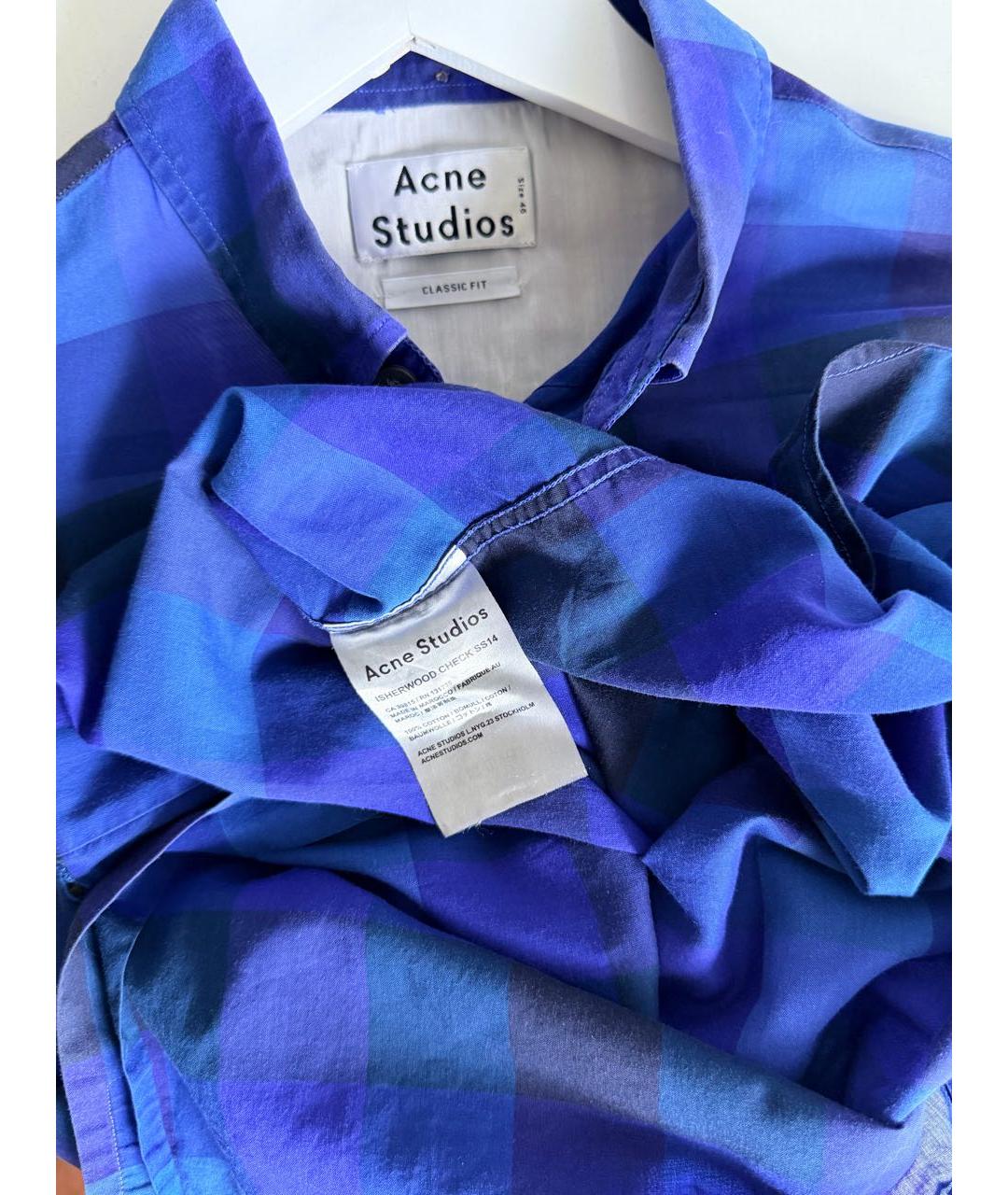 ACNE STUDIOS Мульти хлопковая кэжуал рубашка, фото 4