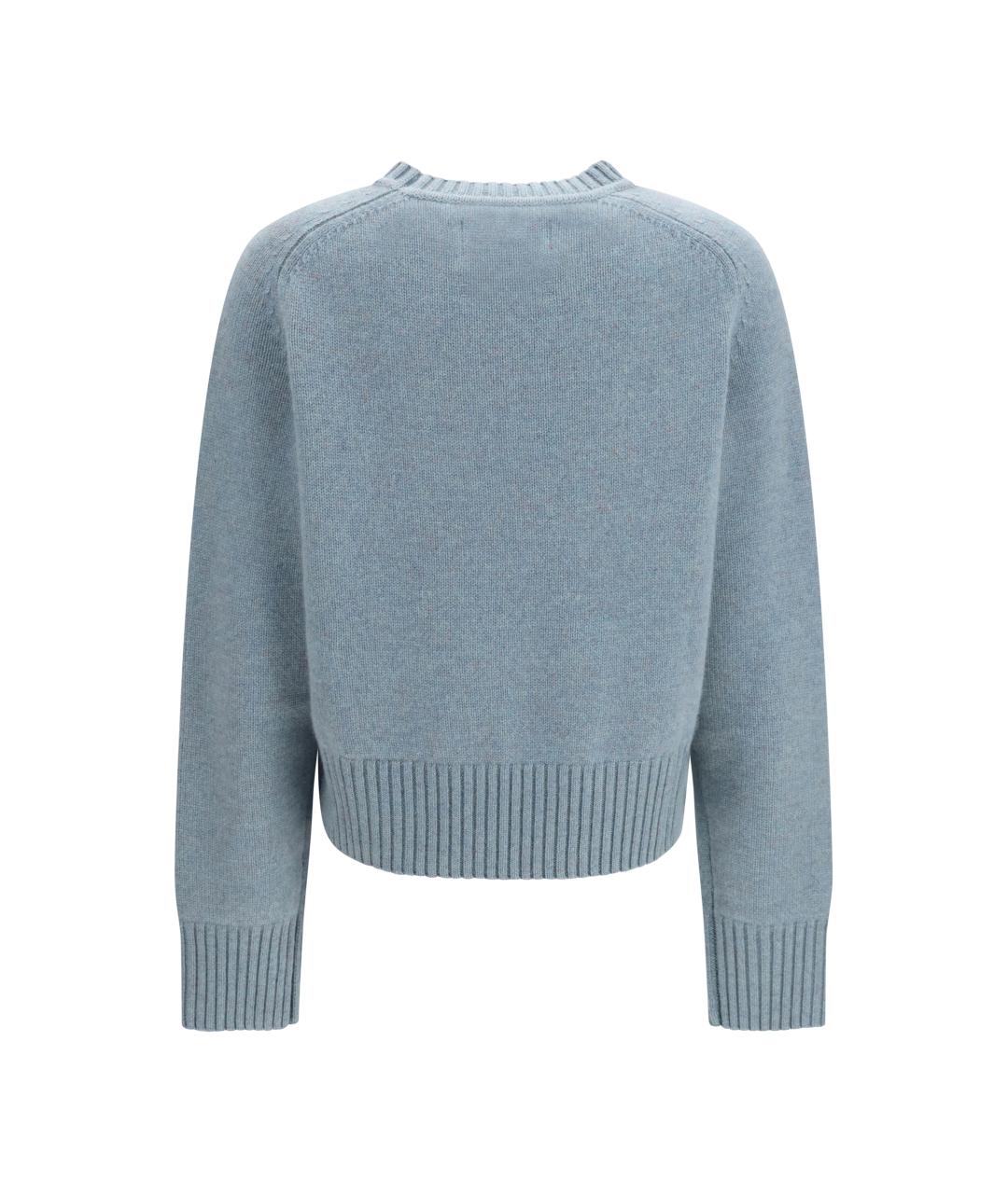 EXTREME CASHMERE Голубой кашемировый джемпер / свитер, фото 2