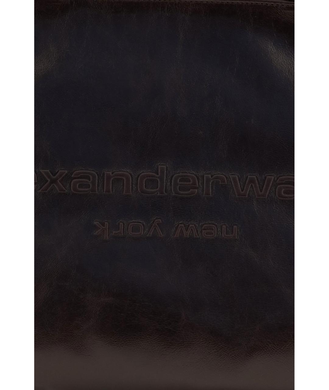 ALEXANDER WANG Бордовая кожаная сумка тоут, фото 4