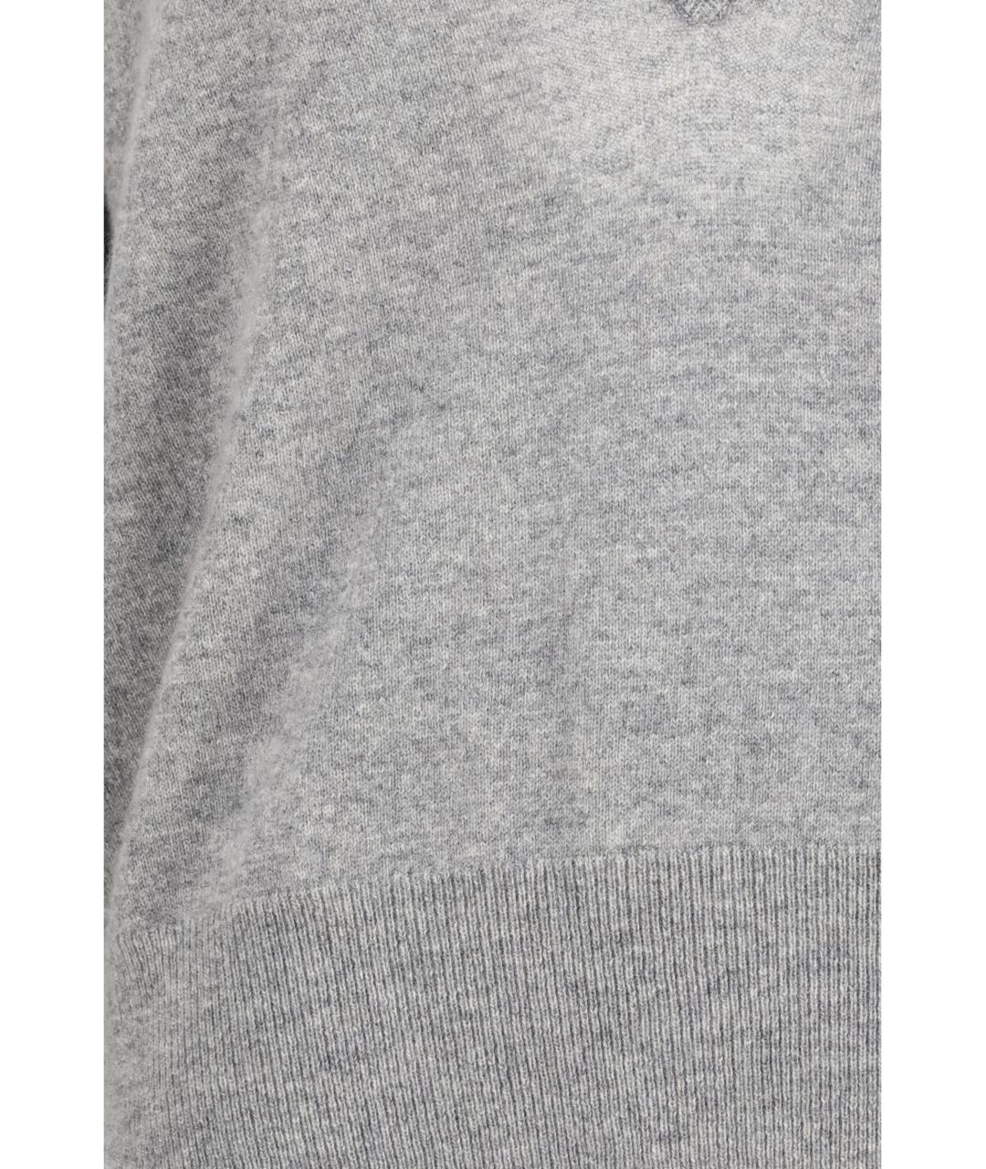 EXTREME CASHMERE Серый кашемировый джемпер / свитер, фото 3