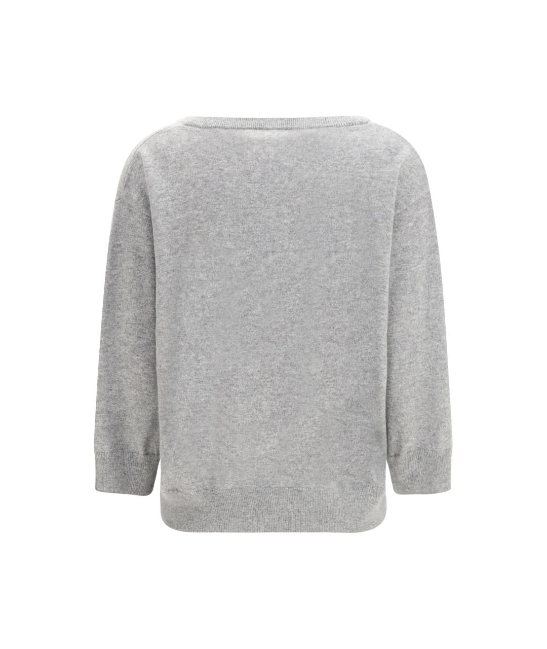 EXTREME CASHMERE Серый кашемировый джемпер / свитер, фото 2