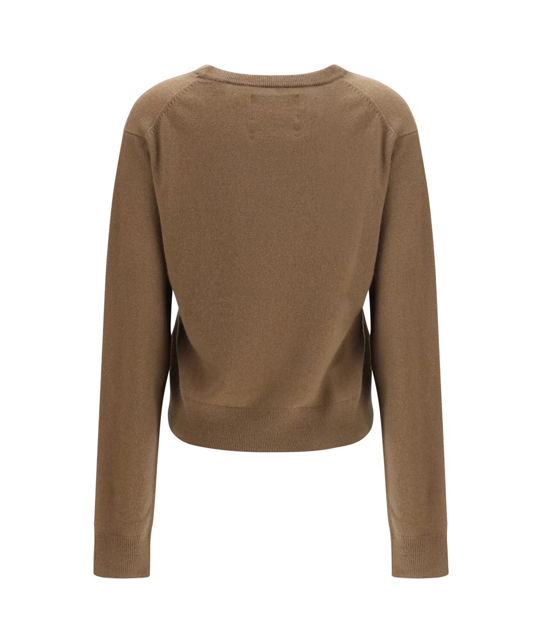 EXTREME CASHMERE Бежевый кашемировый джемпер / свитер, фото 2