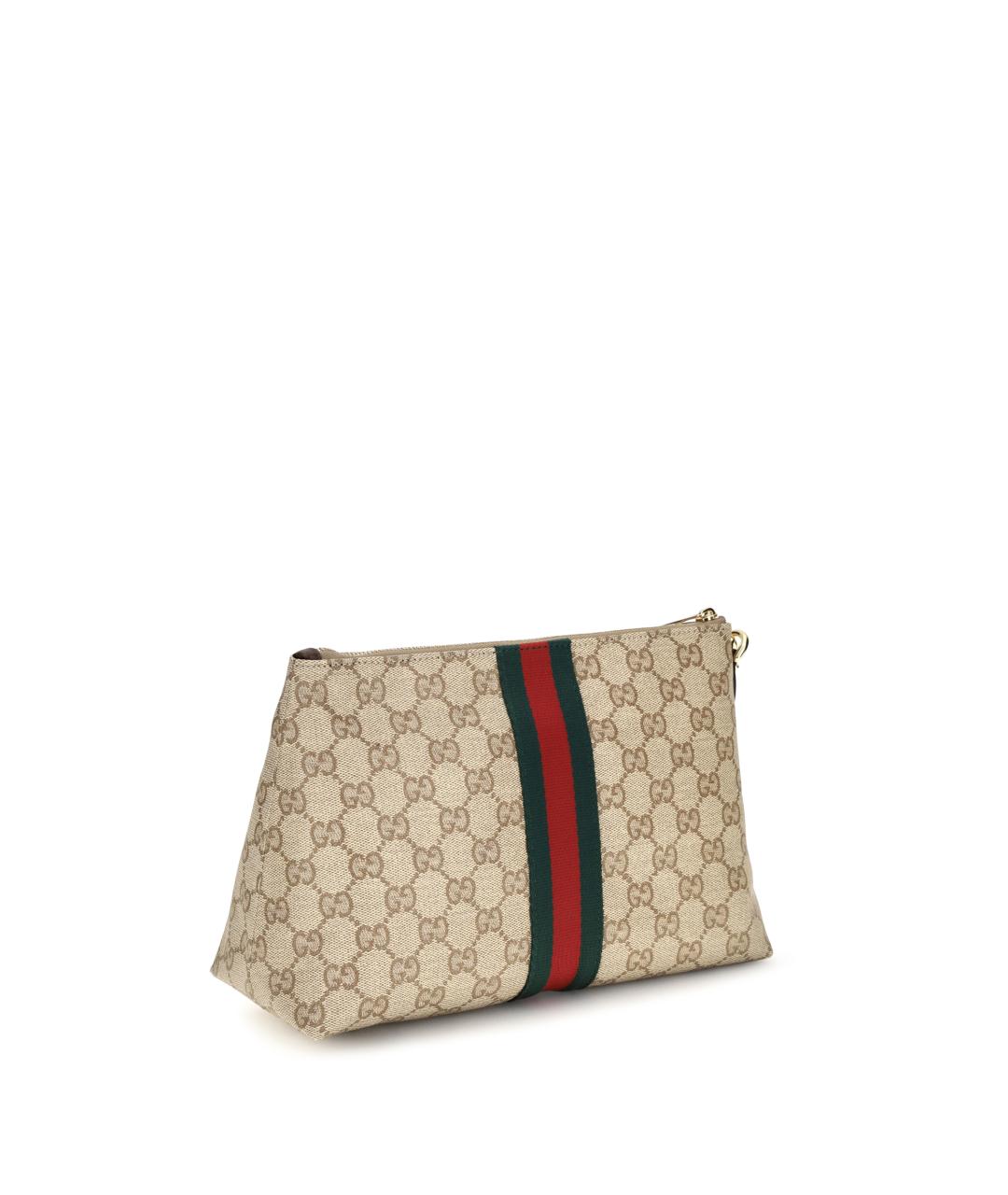 GUCCI Бежевая барсетка, фото 3