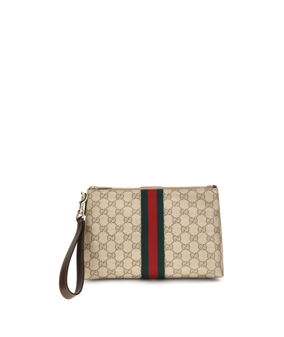 GUCCI Бежевая барсетка, фото 1