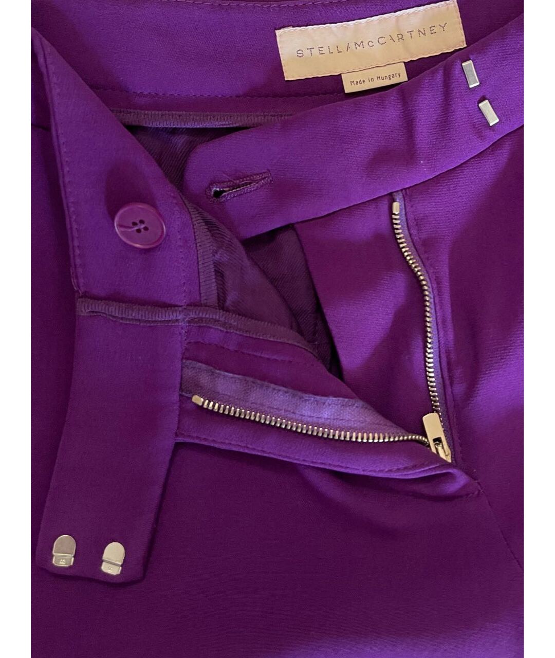 STELLA MCCARTNEY Фиолетовые брюки узкие, фото 4