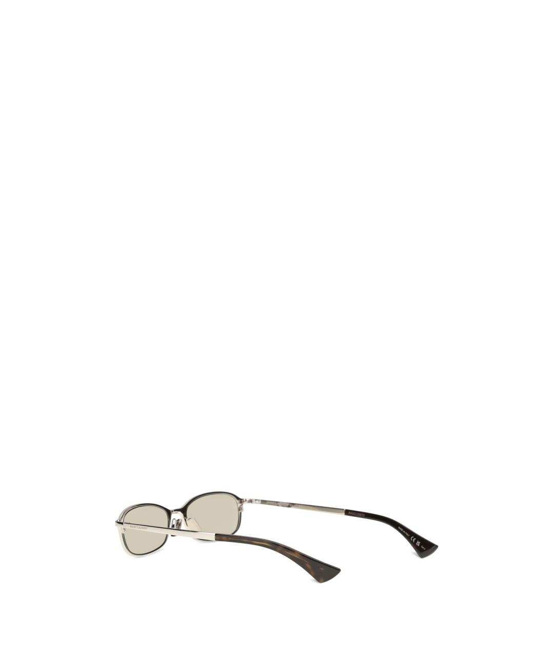 SAINT LAURENT Серебряные солнцезащитные очки, фото 3