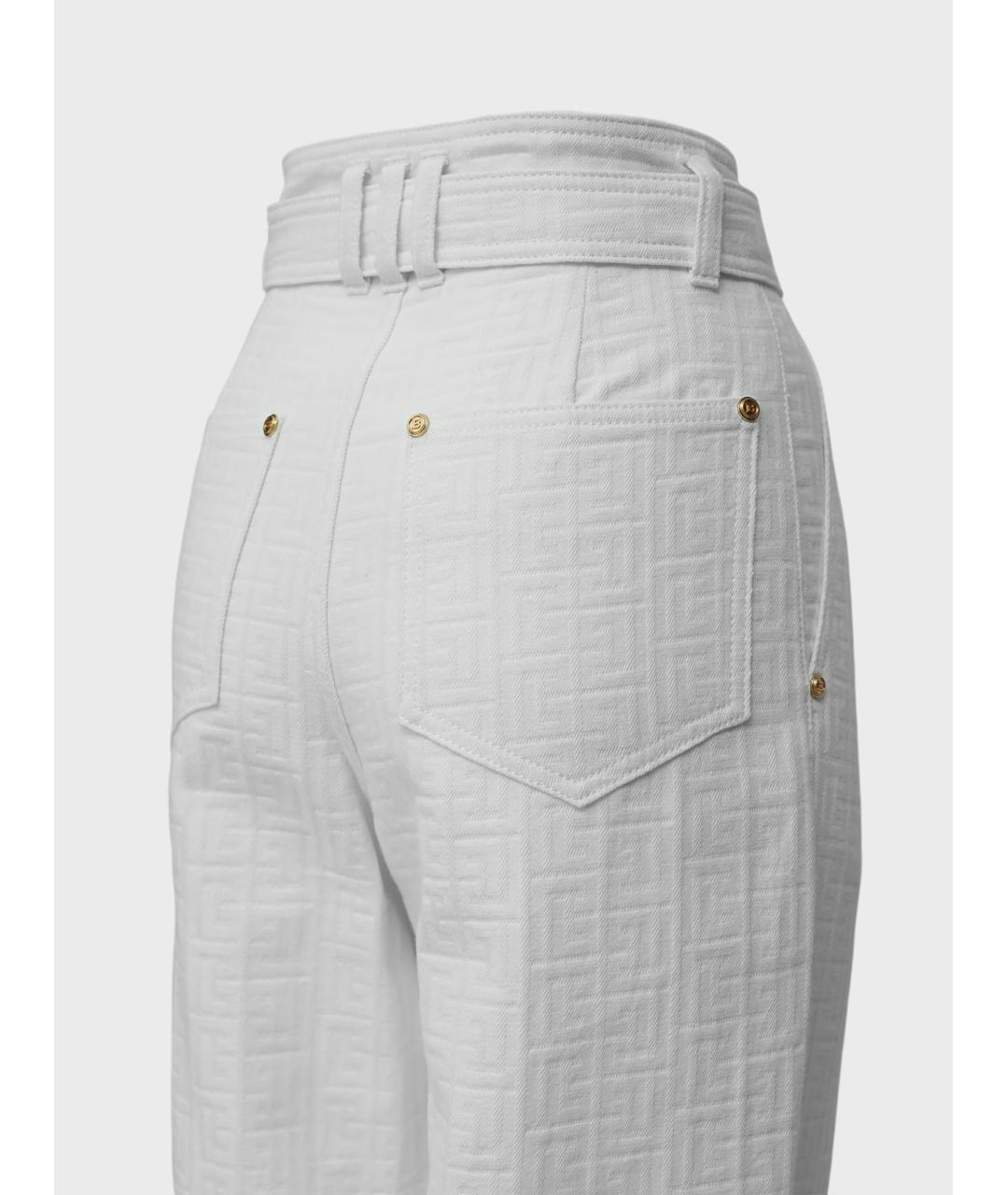 BALMAIN Белые брюки узкие, фото 4