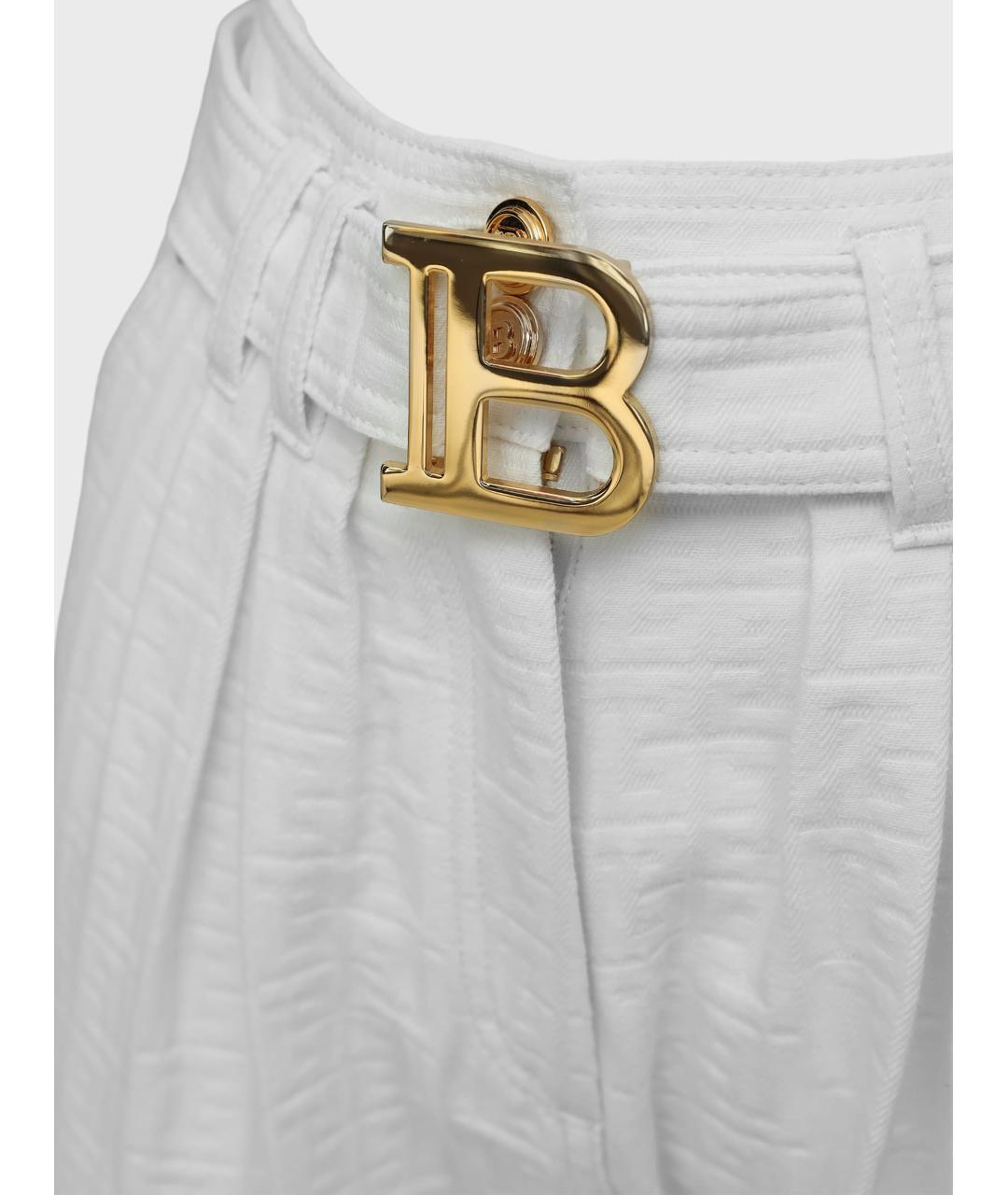 BALMAIN Белые брюки узкие, фото 3