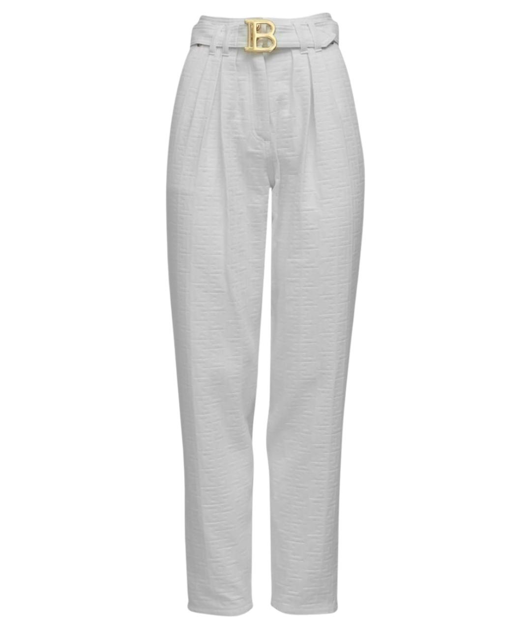 BALMAIN Белые брюки узкие, фото 1