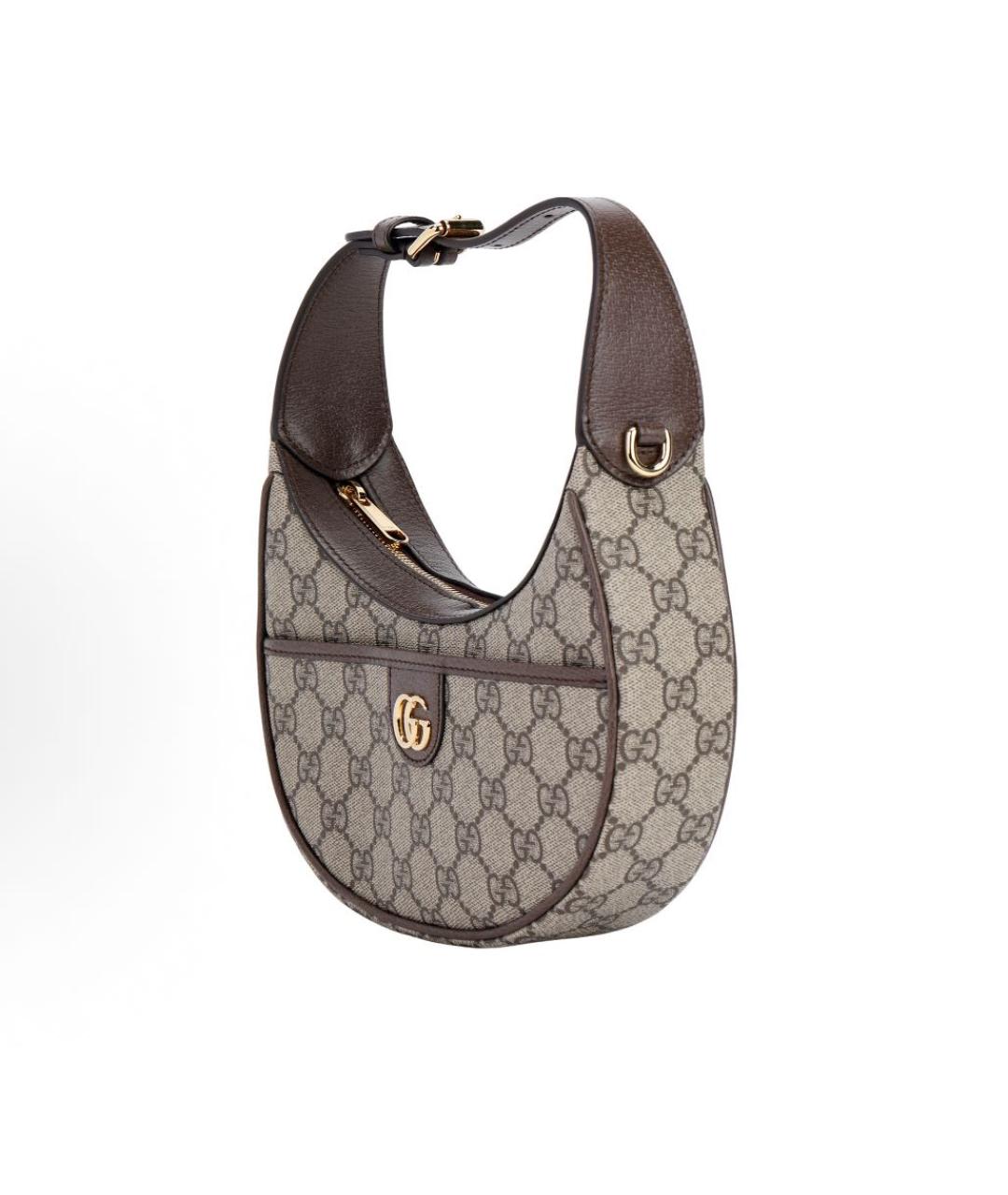 GUCCI Бежевая канва сумка с короткими ручками, фото 2
