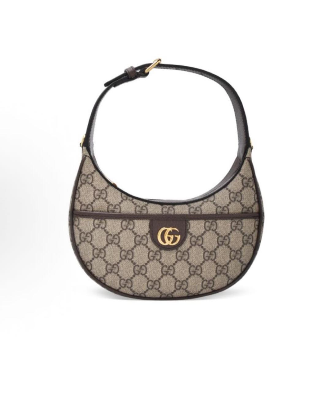 GUCCI Бежевая канва сумка с короткими ручками, фото 8
