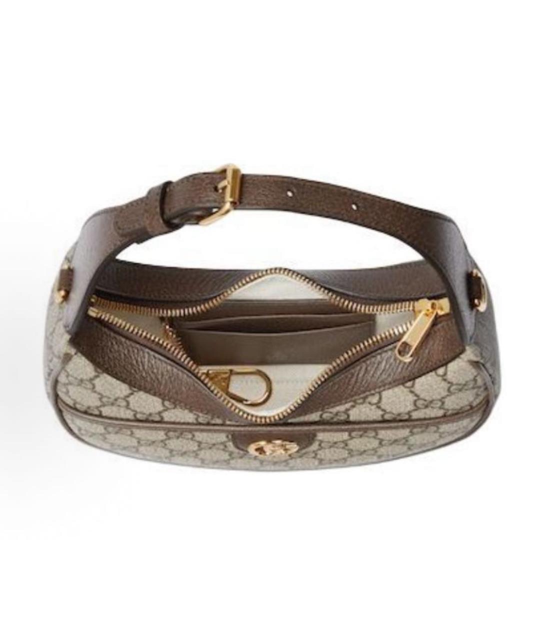 GUCCI Бежевая канва сумка с короткими ручками, фото 4