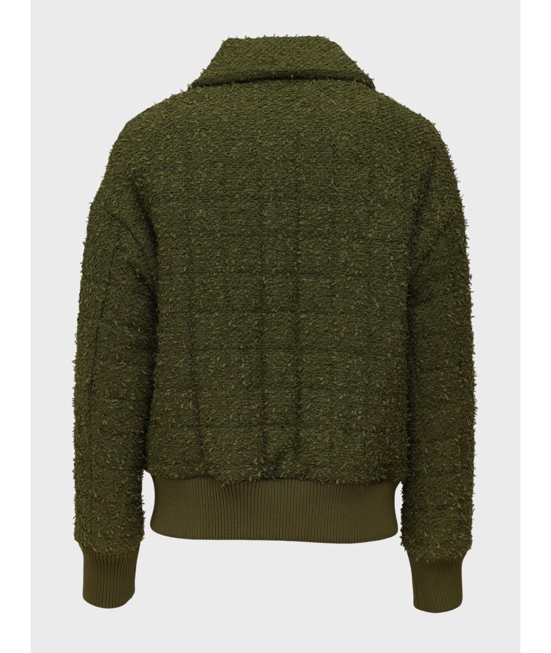 BALMAIN Зеленая твидовая куртка, фото 2