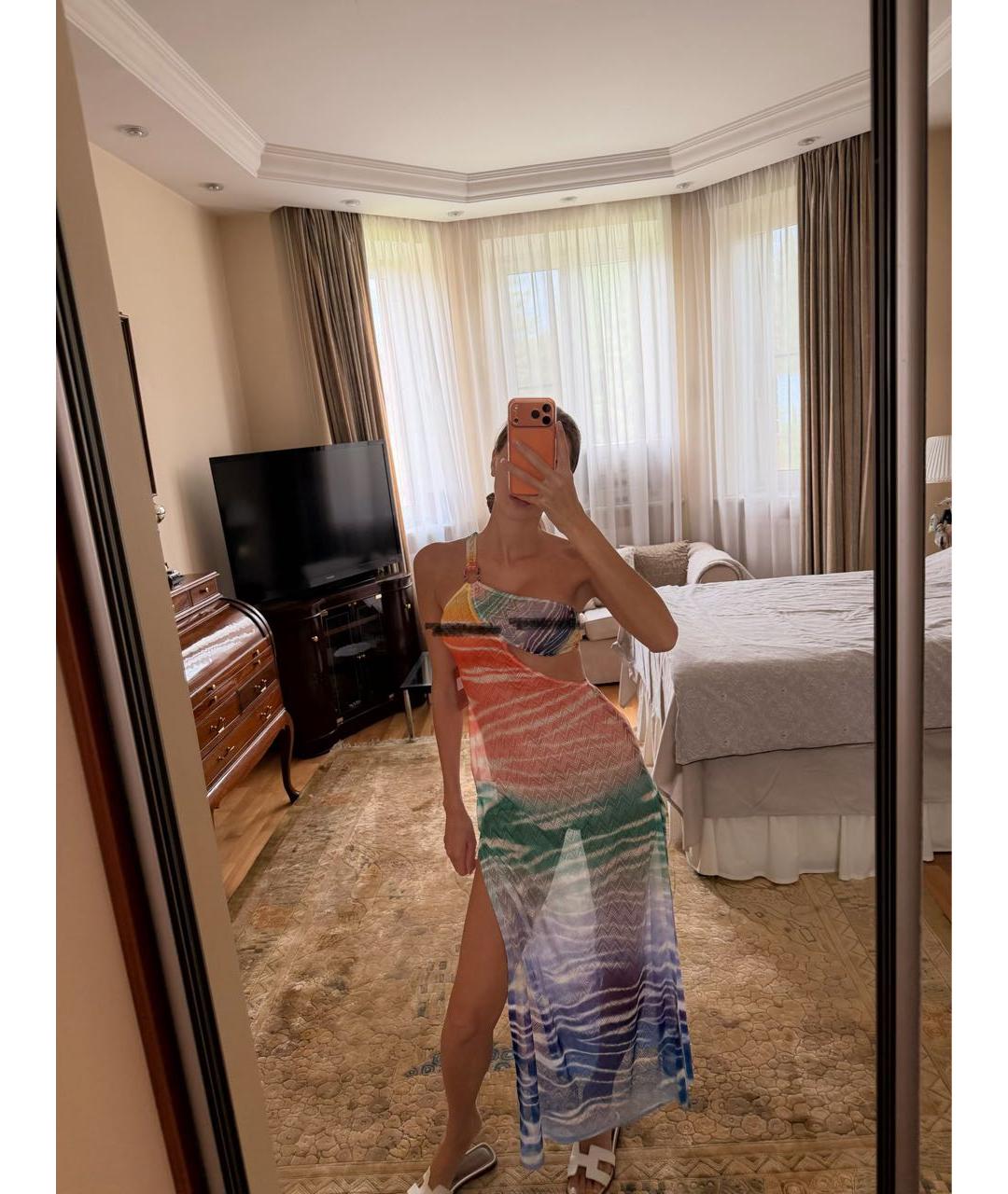 MISSONI Мульти вискозное платье, фото 7