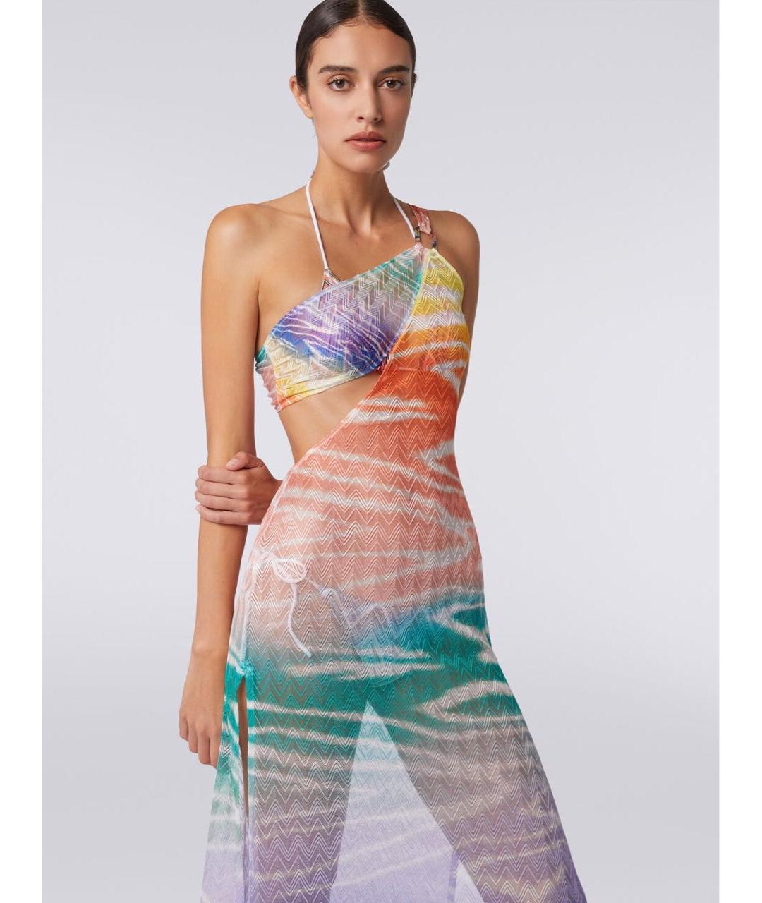 MISSONI Мульти вискозное платье, фото 9