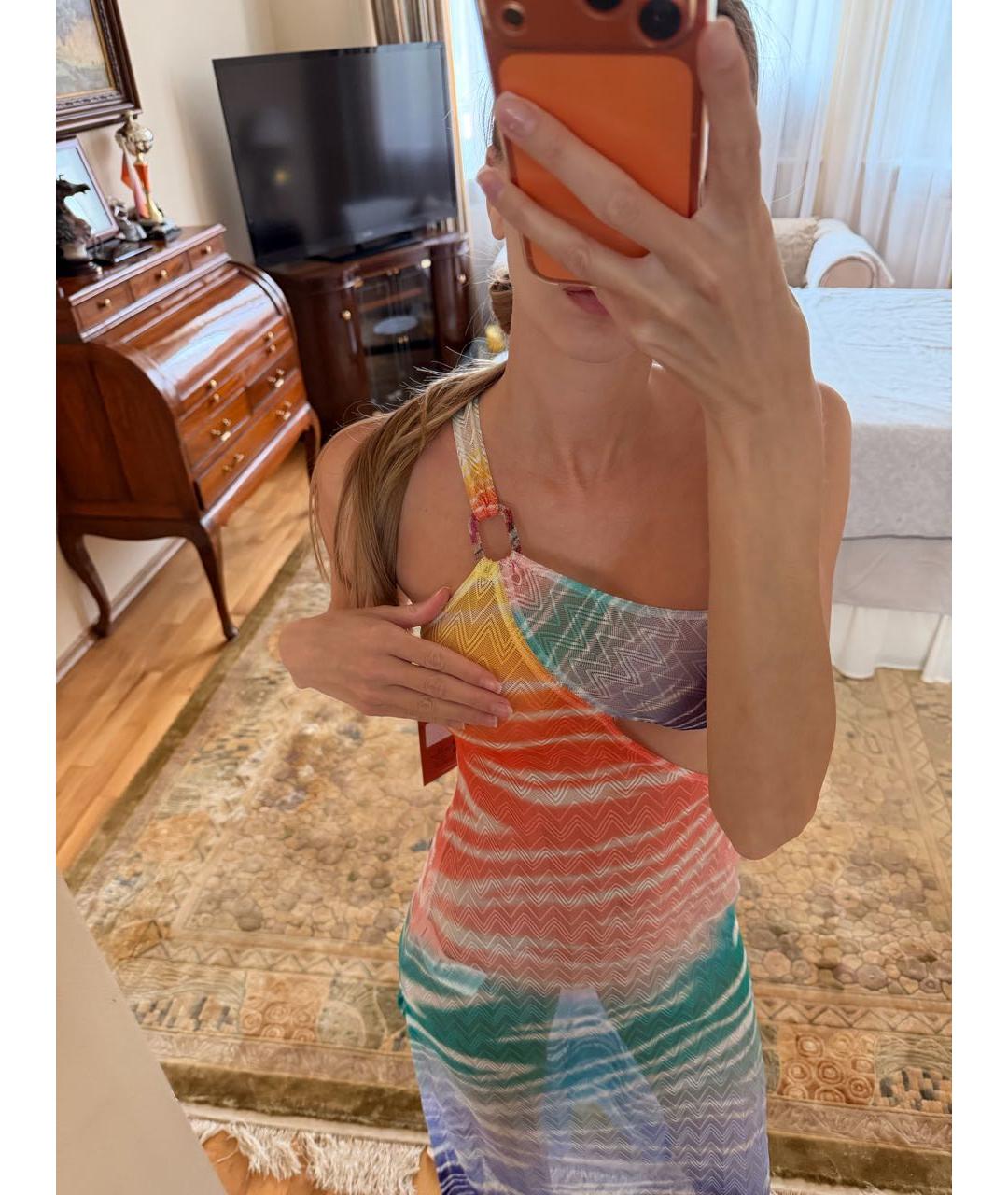 MISSONI Мульти вискозное платье, фото 8