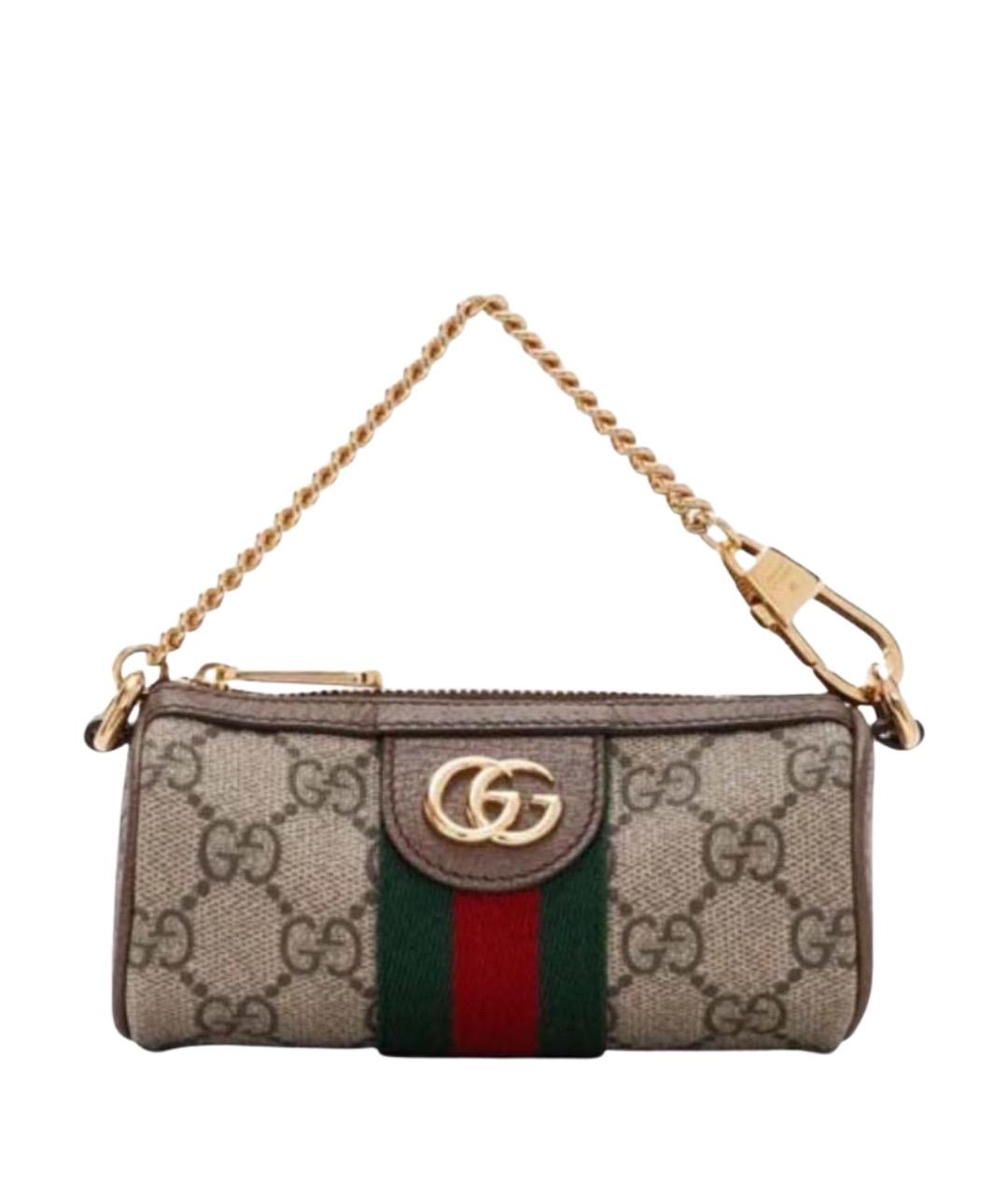 GUCCI Бежевая канва сумка с короткими ручками, фото 1