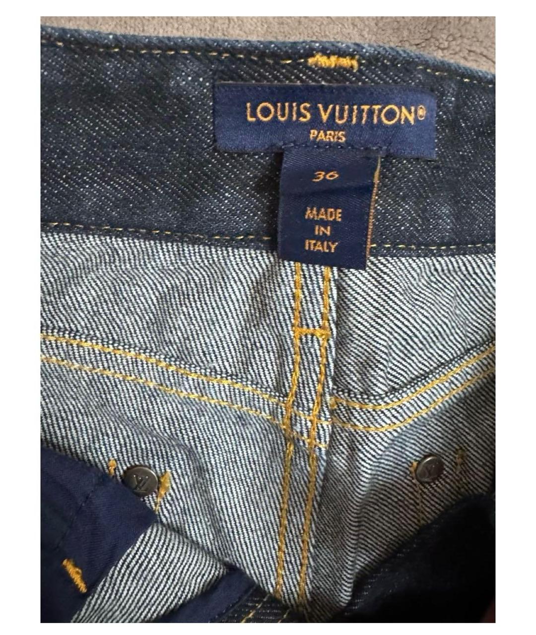 LOUIS VUITTON Черные прямые джинсы, фото 3