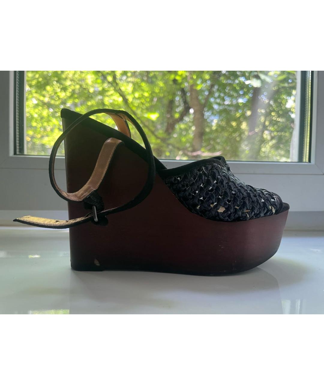 MARC BY MARC JACOBS Темно-синие кожаные сандалии, фото 9
