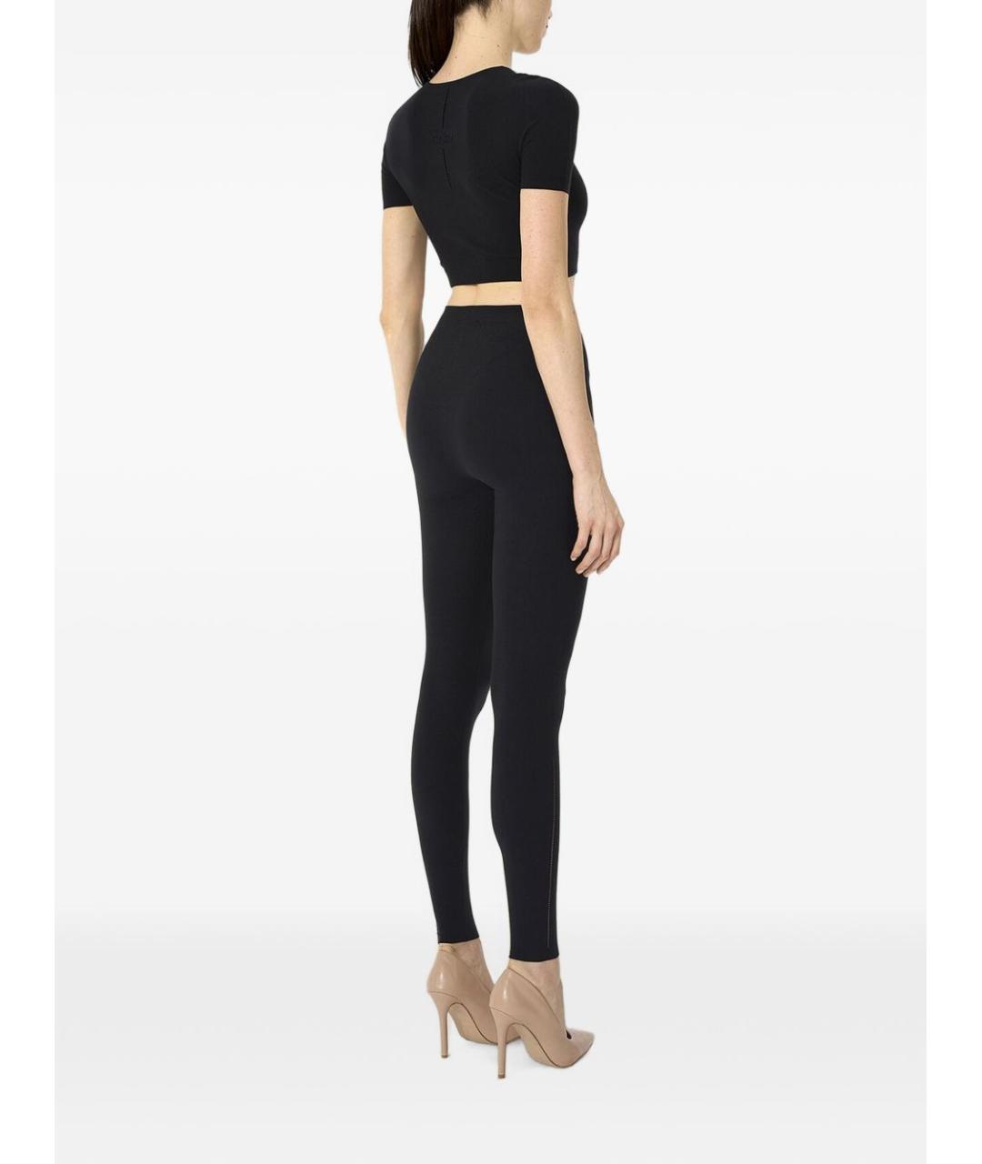 WOLFORD Черные полиэстеровые леггинсы и велосипедки, фото 4
