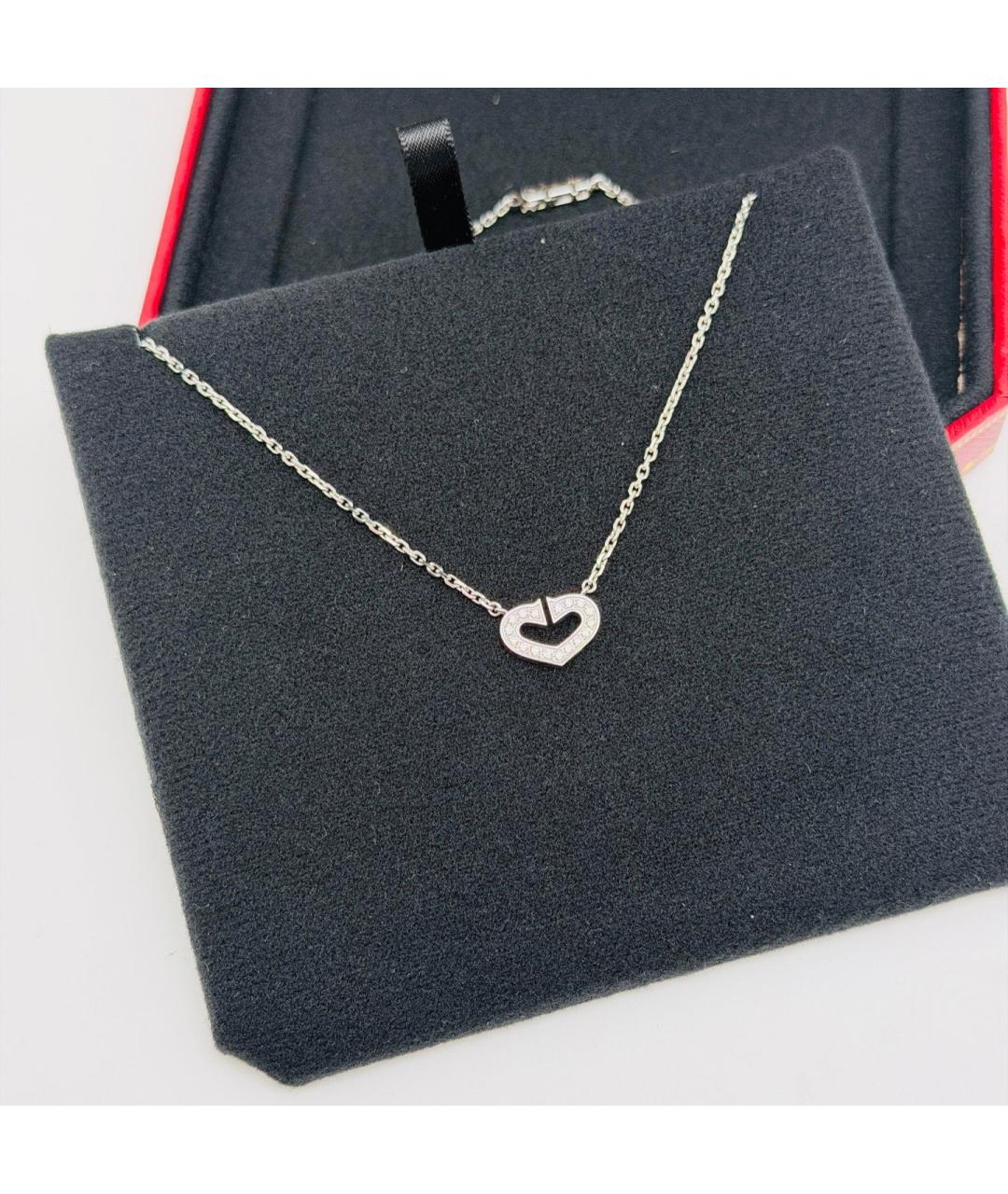 CARTIER Серебряное колье из белого золота, фото 7