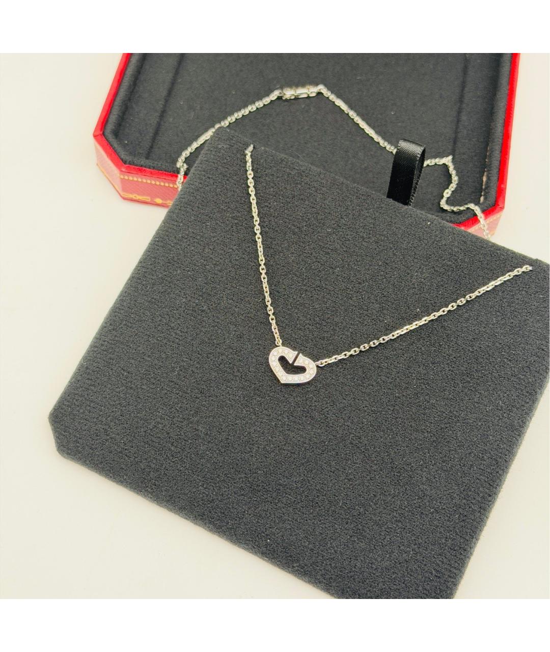 CARTIER Серебряное колье из белого золота, фото 6