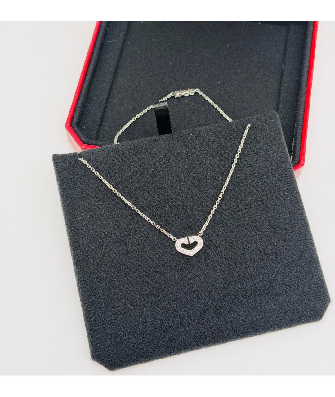 CARTIER Серебряное колье из белого золота, фото 5