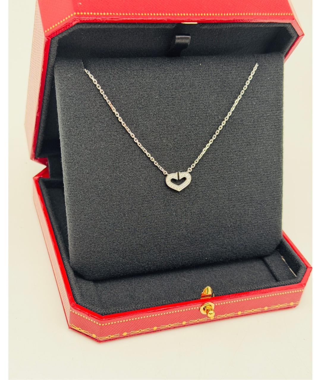 CARTIER Серебряное колье из белого золота, фото 8