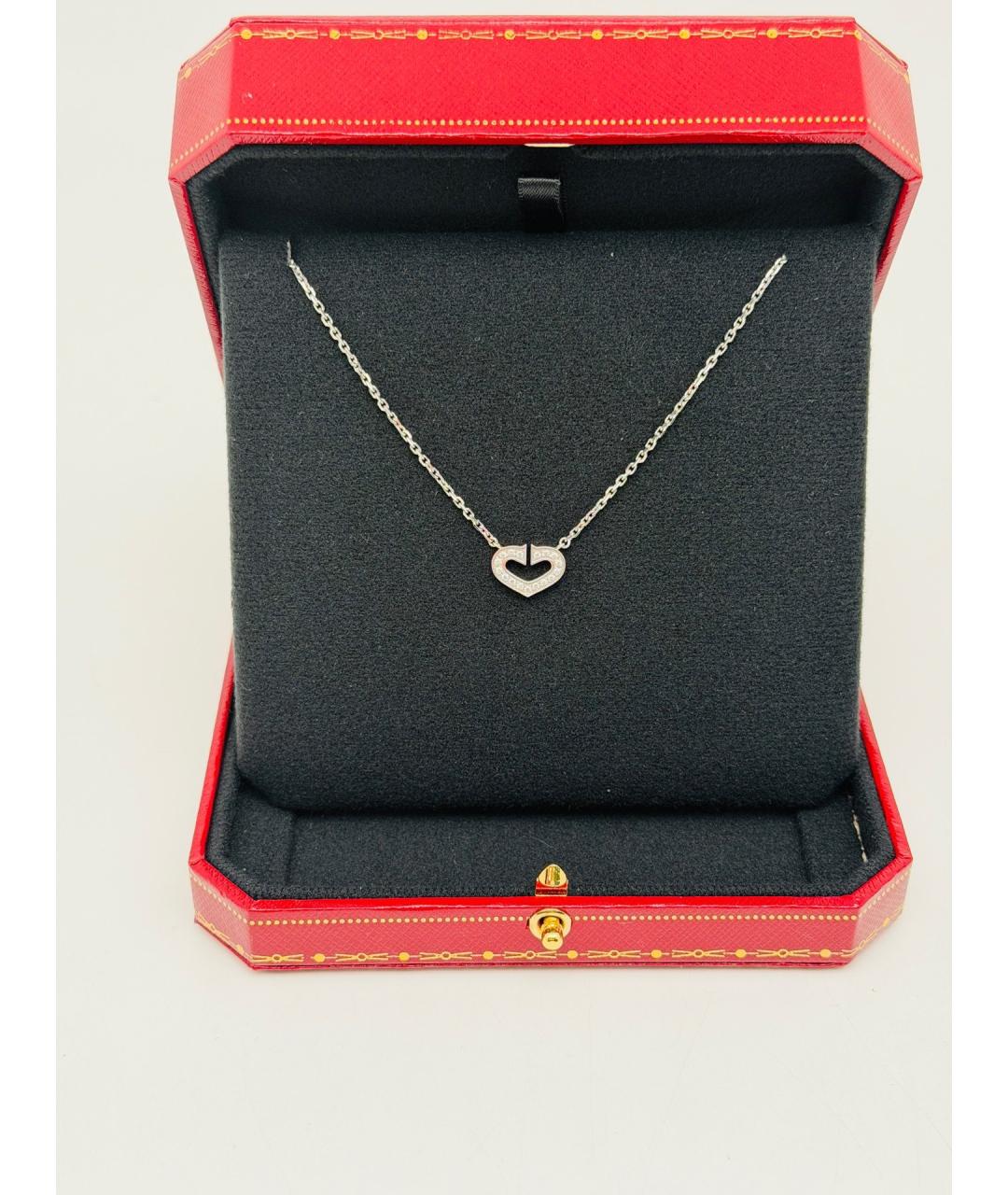 CARTIER Серебряное колье из белого золота, фото 3