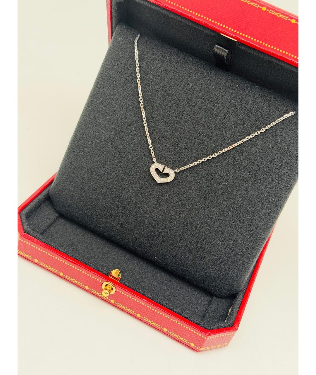 CARTIER Серебряное колье из белого золота, фото 4