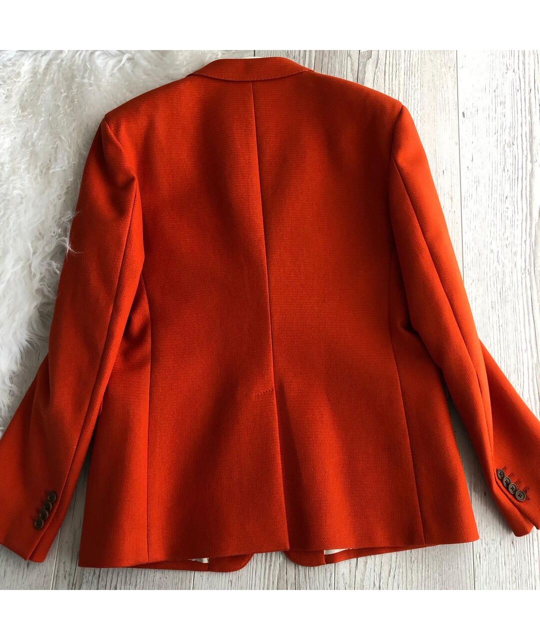 SALVATORE FERRAGAMO Оранжевый хлопковый пиджак, фото 6