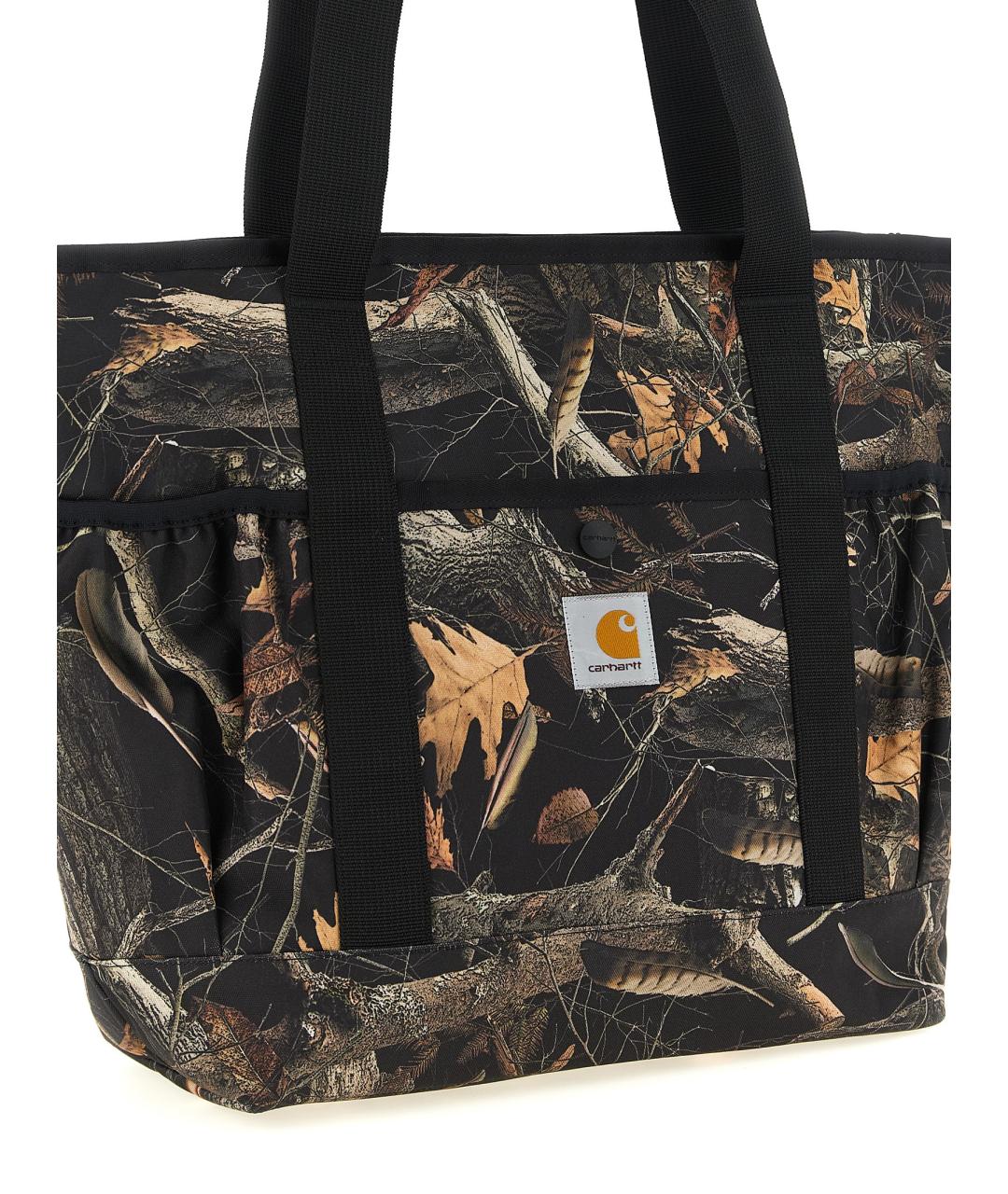 CARHARTT WIP Коричневая синтетическая сумка тоут, фото 3