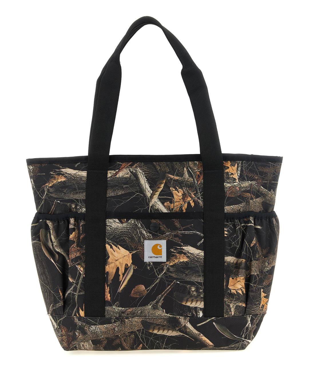 CARHARTT WIP Коричневая синтетическая сумка тоут, фото 1