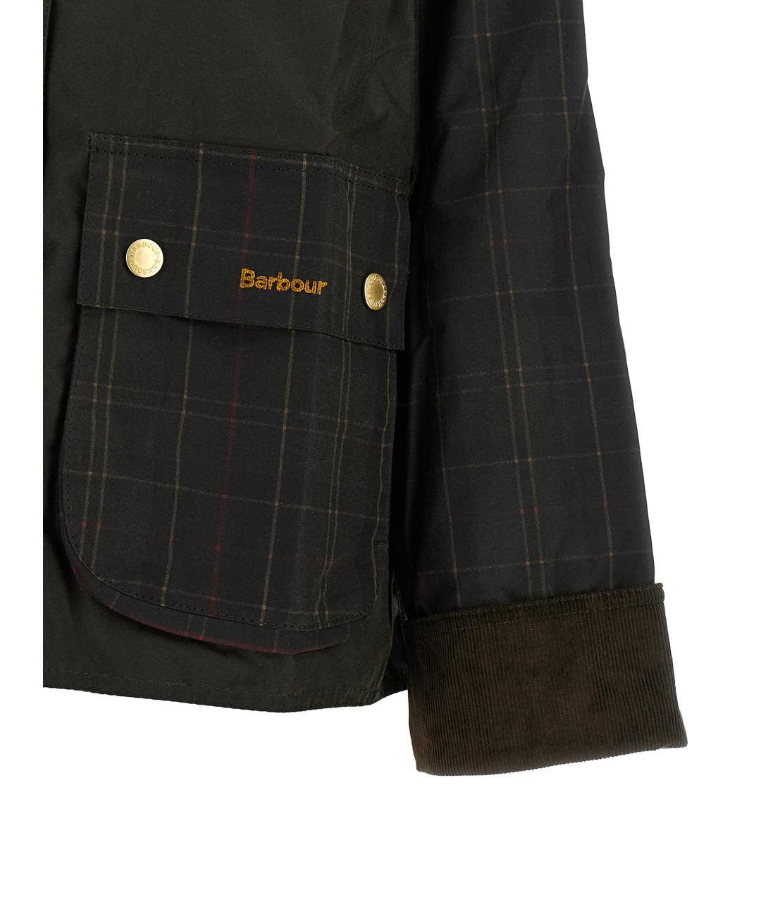 BARBOUR Зеленая хлопковая куртка, фото 4