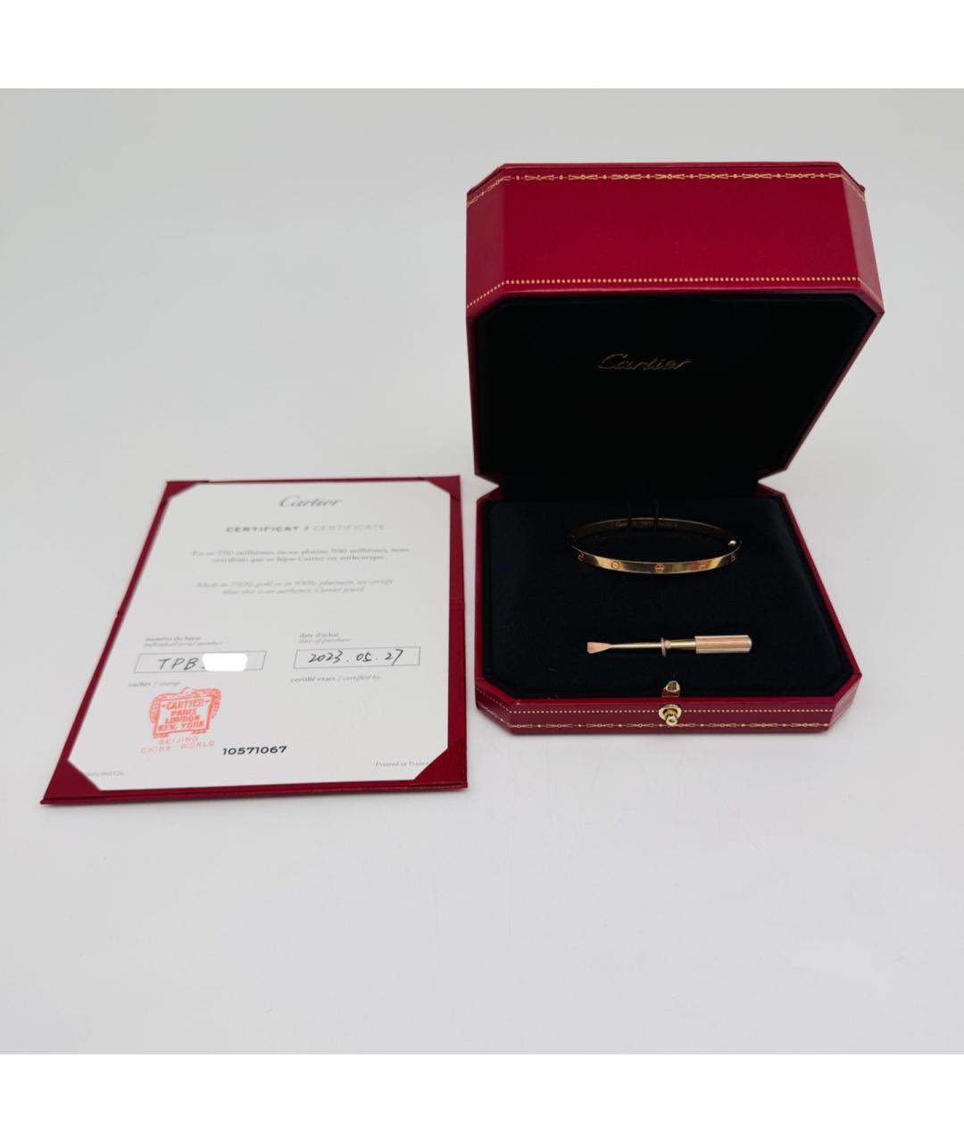 CARTIER Золотой браслет из розового золота, фото 8