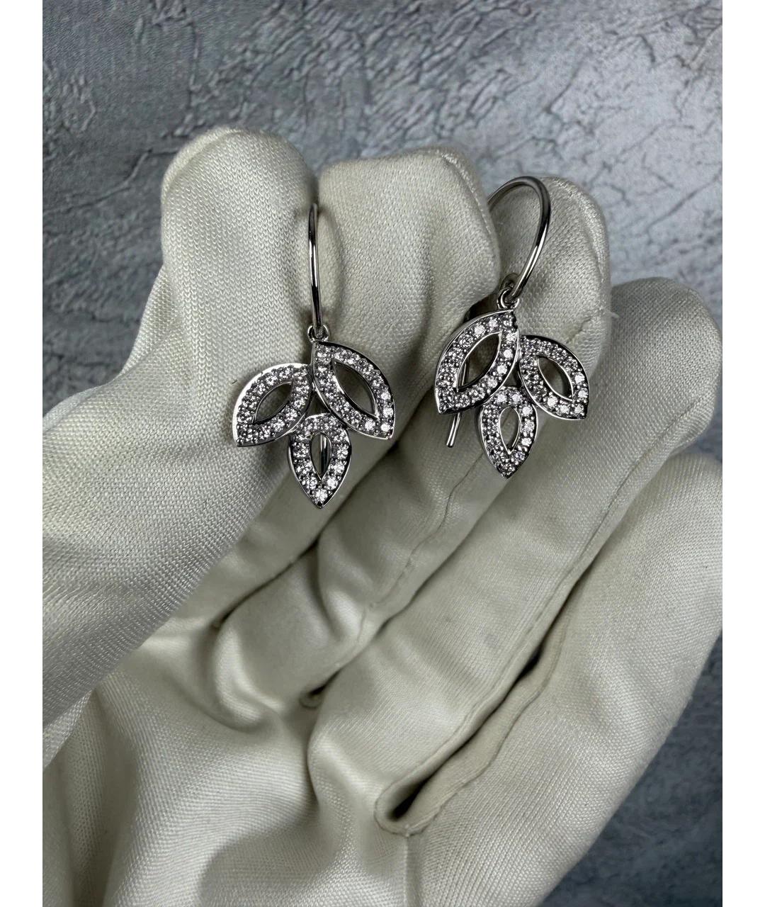Harry Winston Золотые платиновые серьги, фото 2