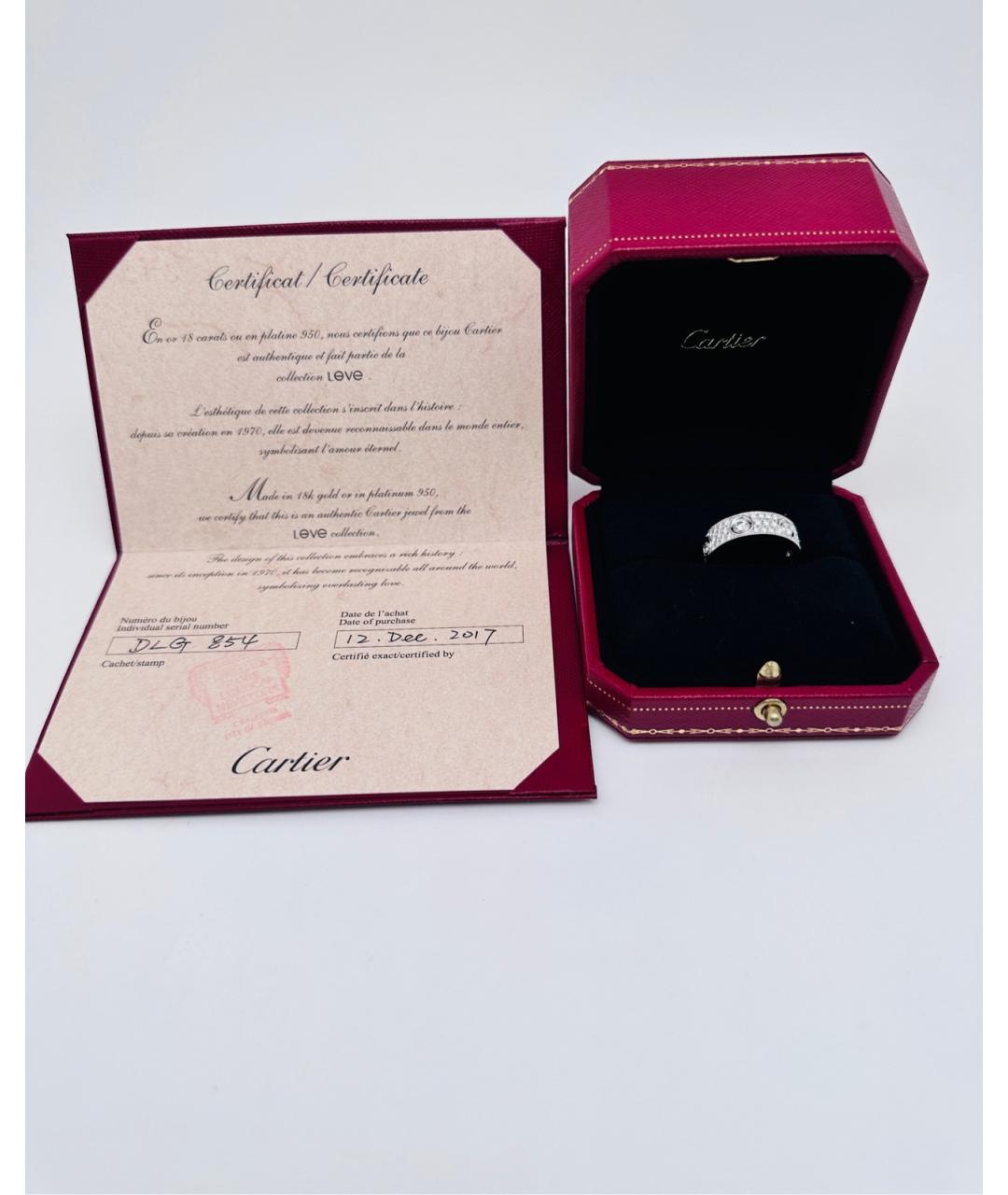 CARTIER Серебряное кольцо из белого золота, фото 6