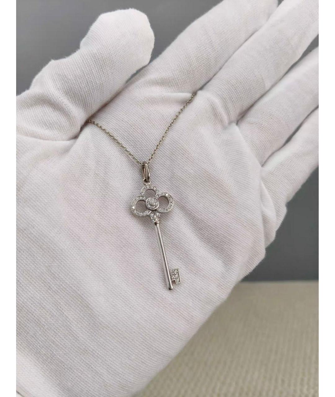 TIFFANY&CO Серебряное колье из белого золота, фото 4