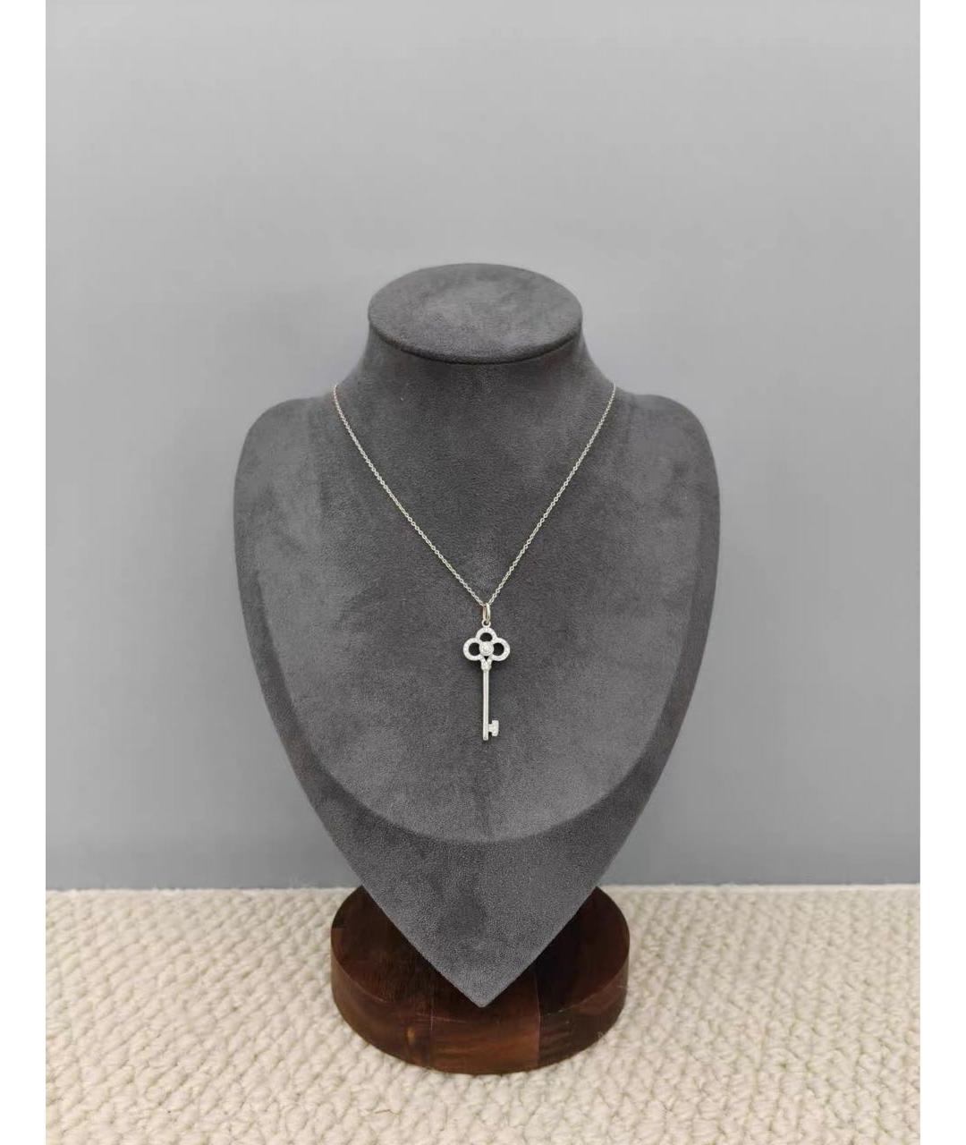 TIFFANY&CO Серебряное колье из белого золота, фото 3