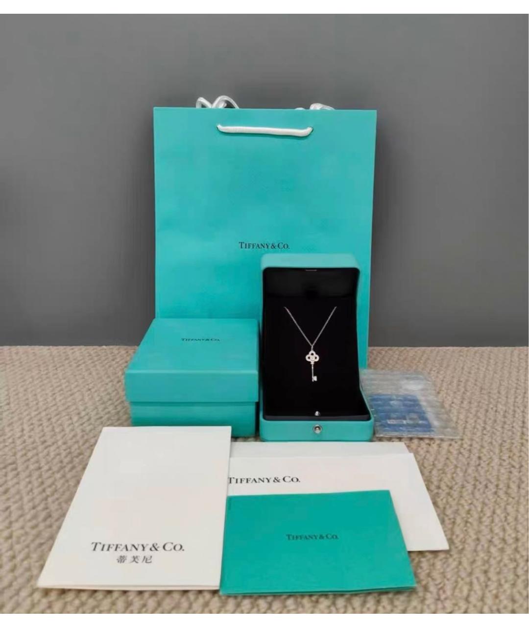 TIFFANY&CO Серебряное колье из белого золота, фото 2