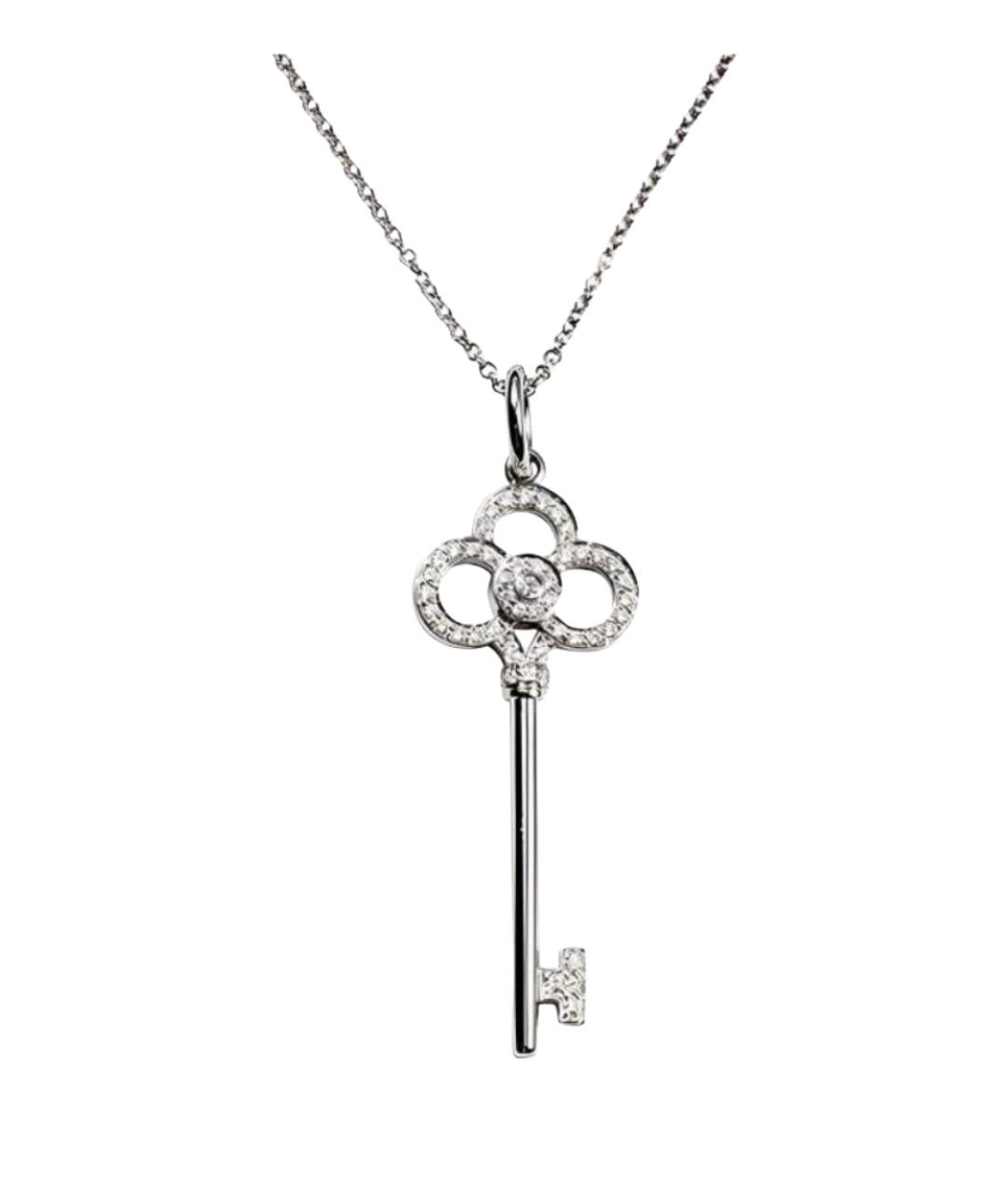 TIFFANY&CO Серебряное колье из белого золота, фото 1