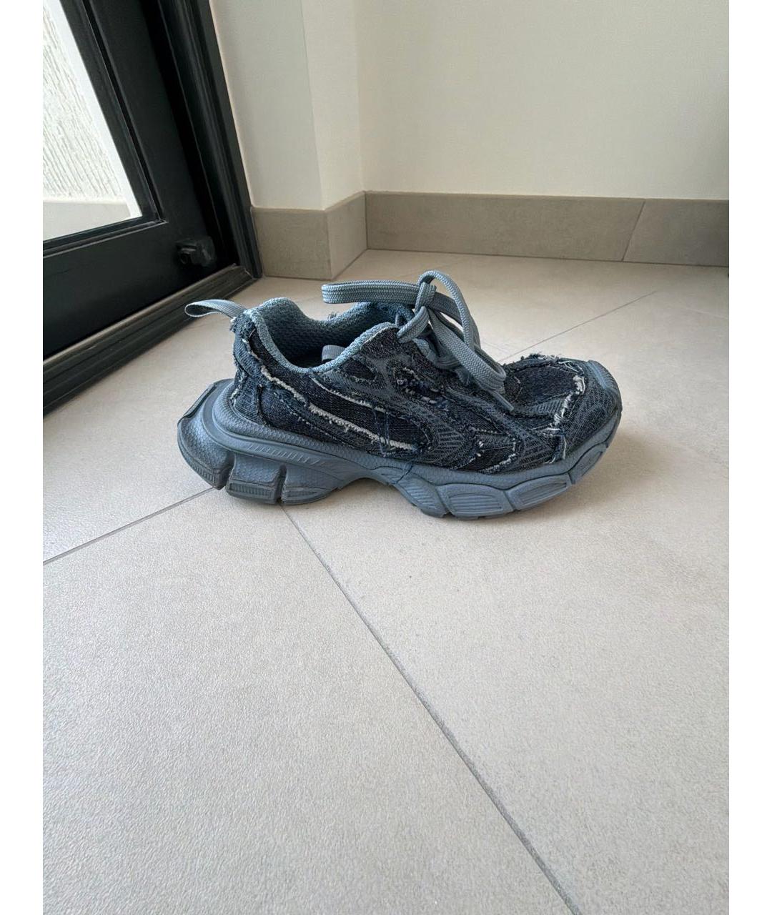 BALENCIAGA Синие текстильные кроссовки, фото 7