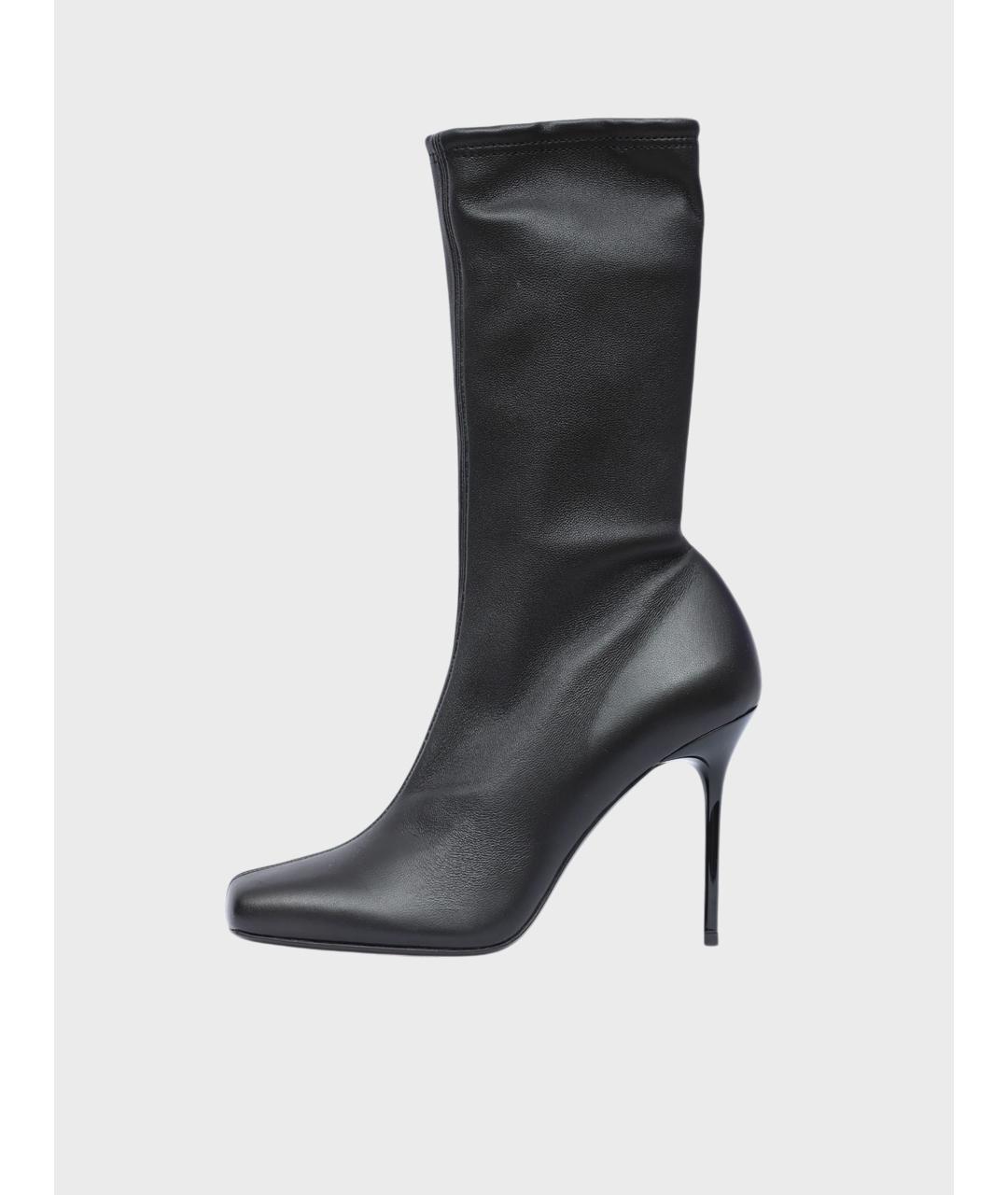BALMAIN Черные кожаные ботильоны, фото 5