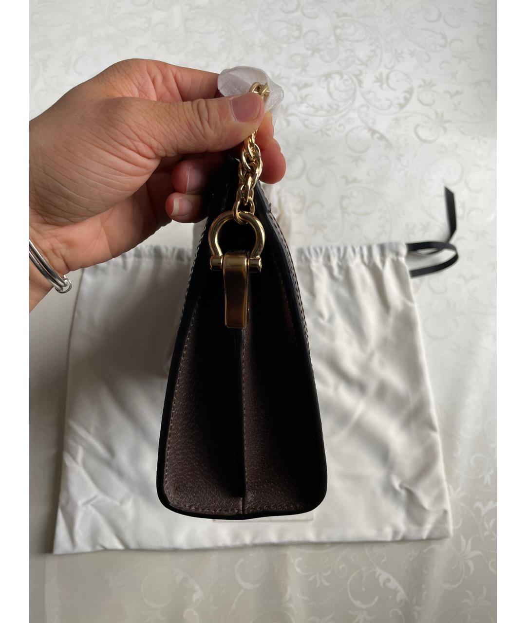 GUCCI Коричневая канва сумка через плечо, фото 4