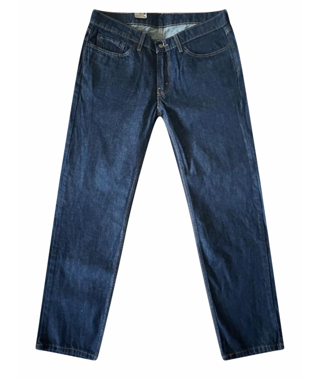 LEVI'S Темно-синие хлопко-эластановые прямые джинсы, фото 1