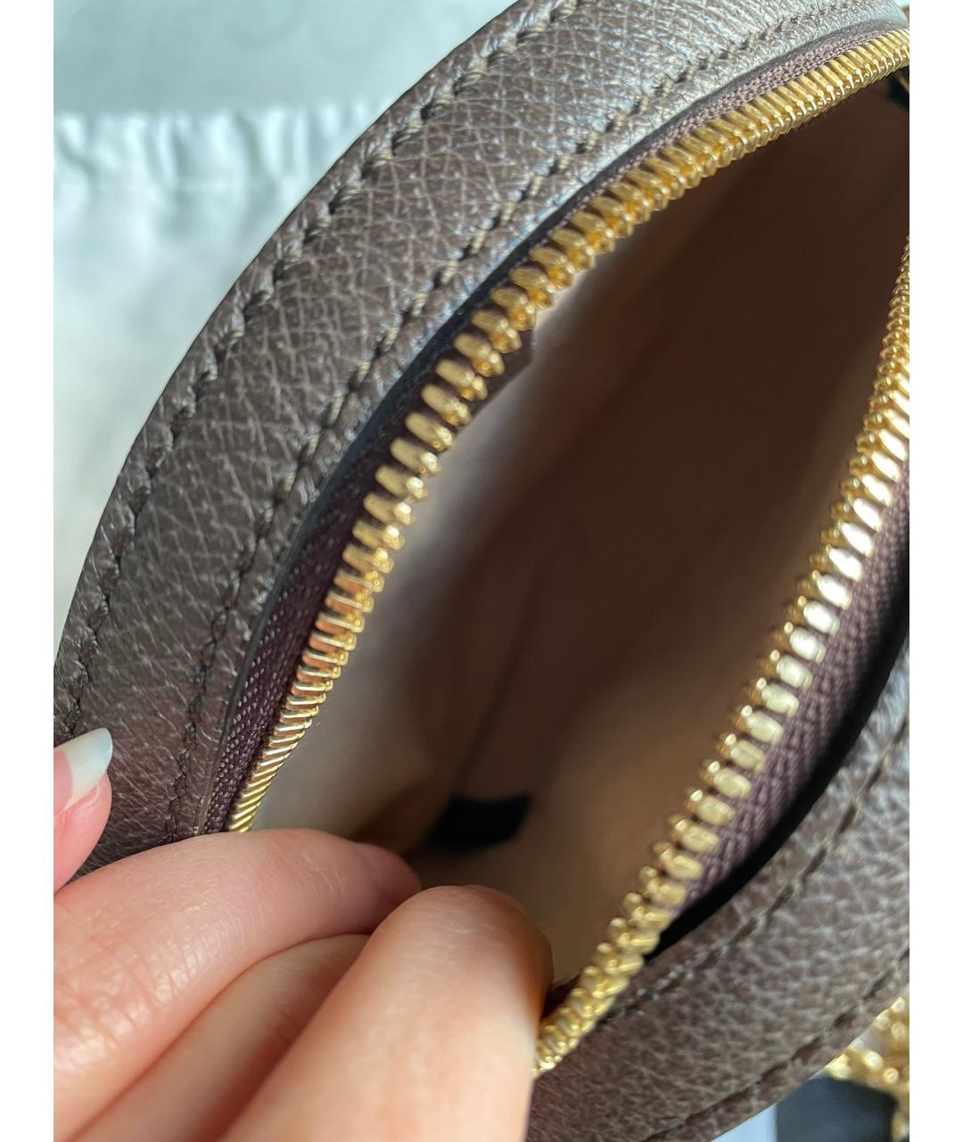 GUCCI Коричневая канва сумка через плечо, фото 6