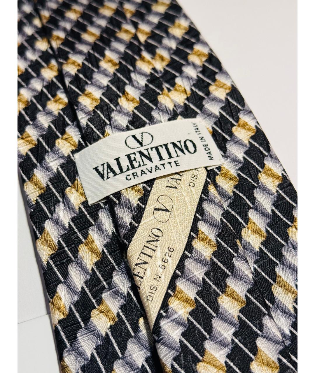 VALENTINO Мульти шелковый галстук, фото 4